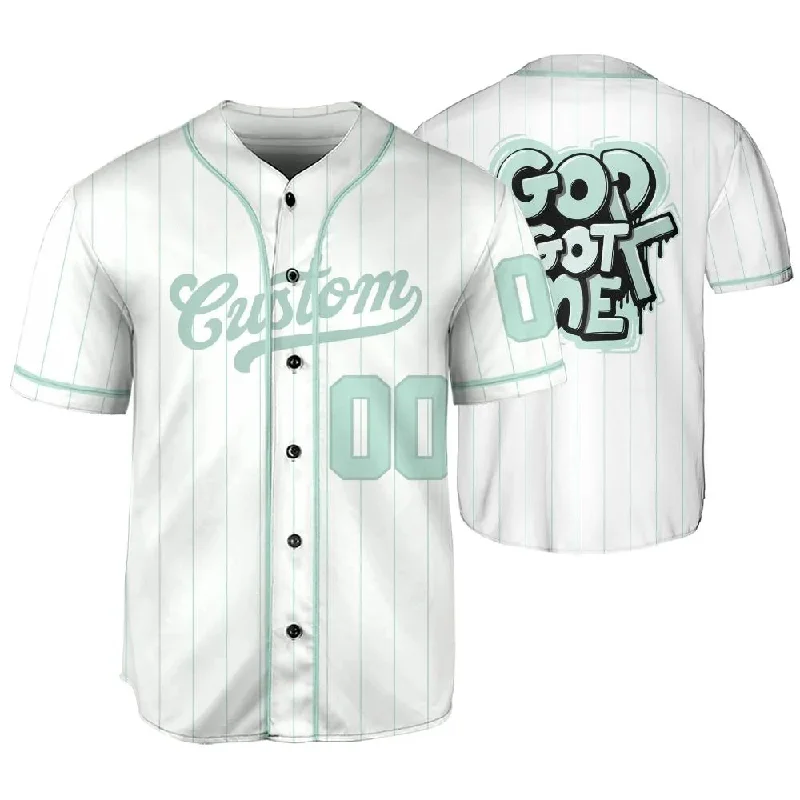 AF 1 Jade Ice NastyJamz Jersey Match God Got Me One Size Text