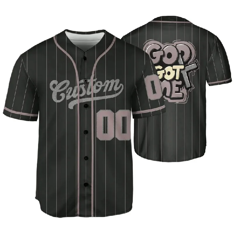 Black Violet Ore 3s NastyJamz Jersey Match God Got Me One Size Text