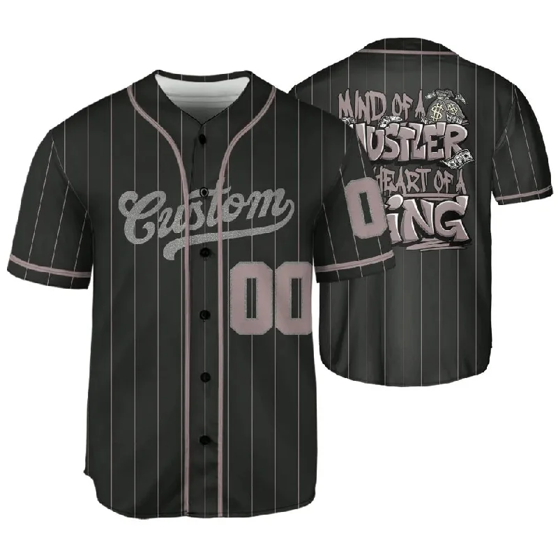 Black Violet Ore 3s NastyJamz Jersey Match Hustler Heart King One Size Text