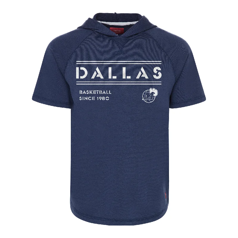 DALLAS MAVERICKS SPORTIQE HARDWOOD CLASSIC JAX CRUZ NAVY HOODIE TEE