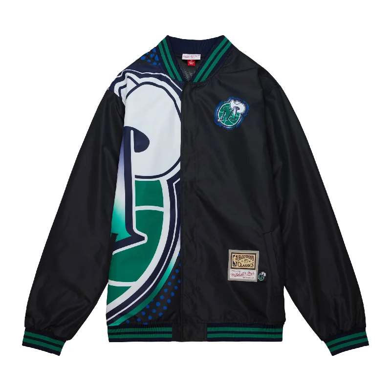 DALLAS MAVERICKS MITCHELL & NESS BLACK FULL-ZIP M-HAT JACKET