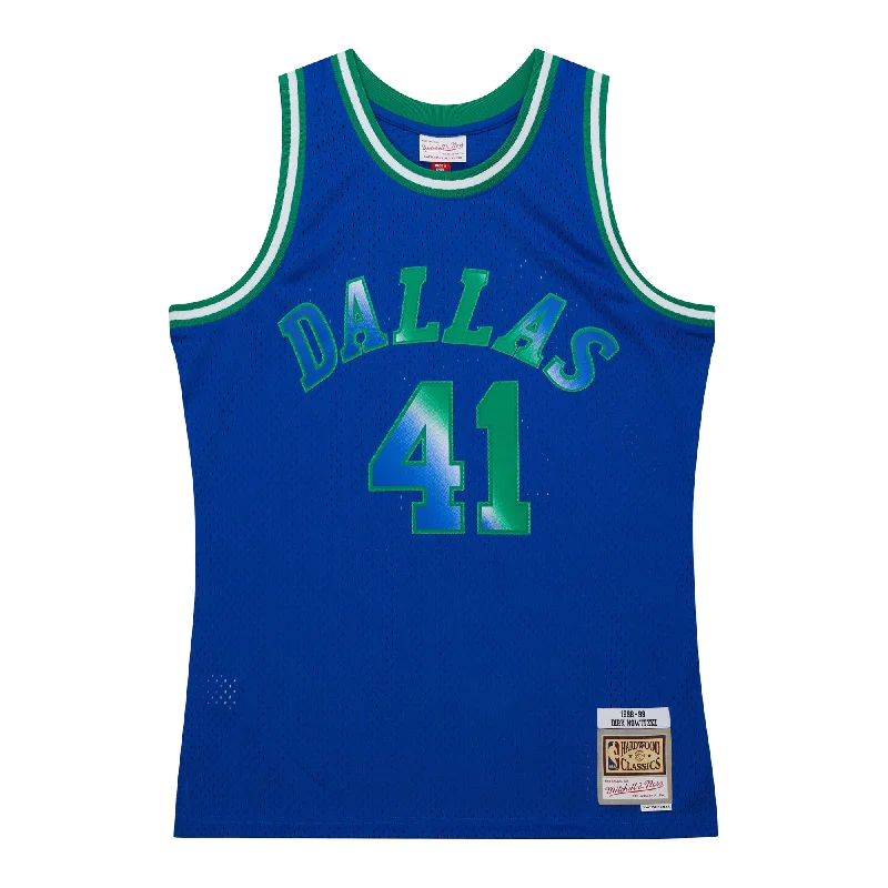 DIRK NOWITZKI DALLAS MAVERICKS MITCHELL & NESS HARDWOOD CLASSIC SWINGMAN JERSEY