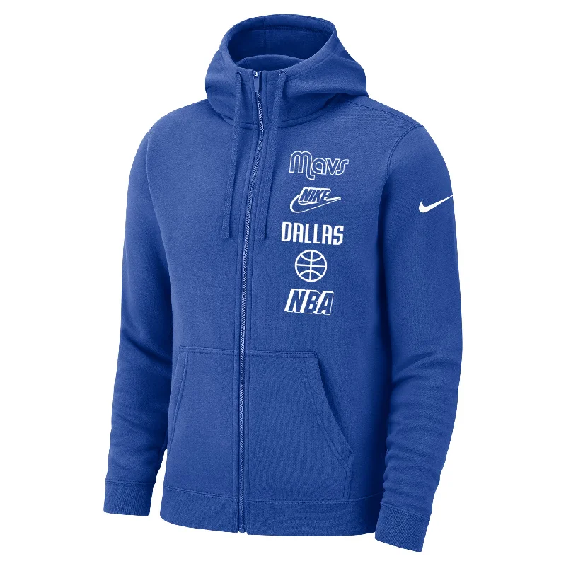 DALLAS MAVERICKS NIKE CLUB FULL ZIP HOODIE