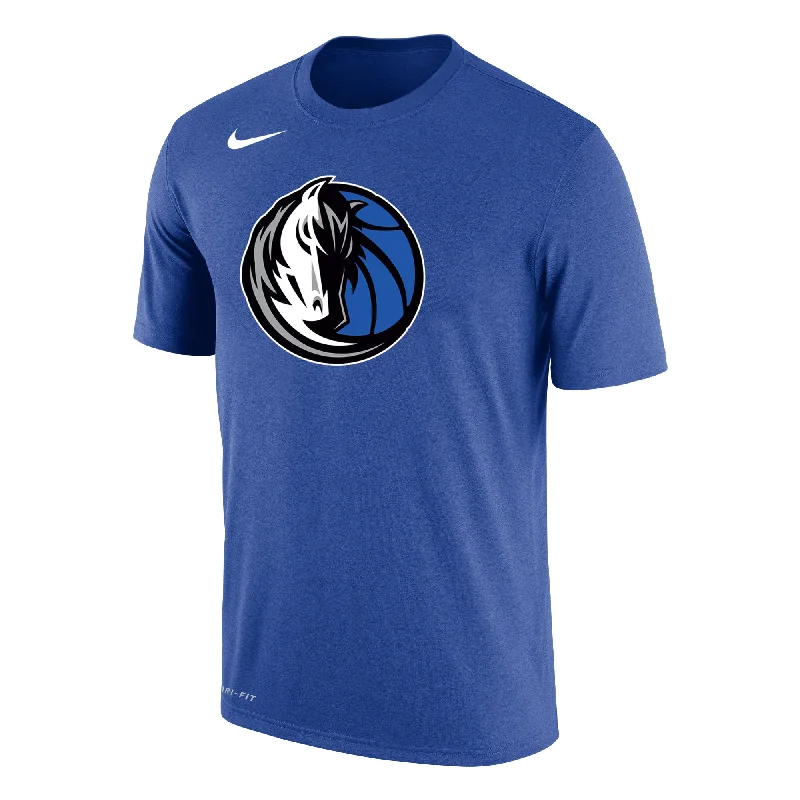 DALLAS MAVERICKS NIKE COTTON DRI-FIT ROYAL SHORT SLEEVE TEE