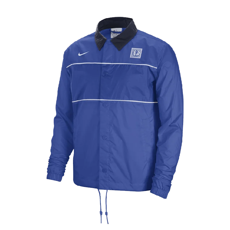 DALLAS MAVERICKS NIKE ROYAL BLUE FULL-BUTTON JACKET