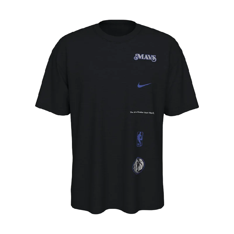 DALLAS MAVERICKS NIKE CITY EDITION BLACK TEE