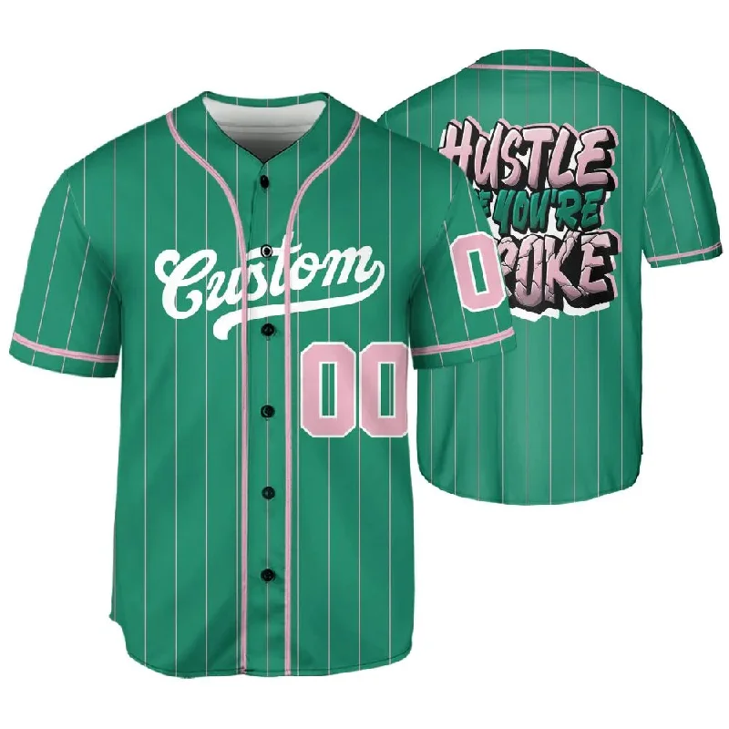 Dunk Soft Pink Malachite NastyJamz Jersey Match Hustle Like Broke One Size Text