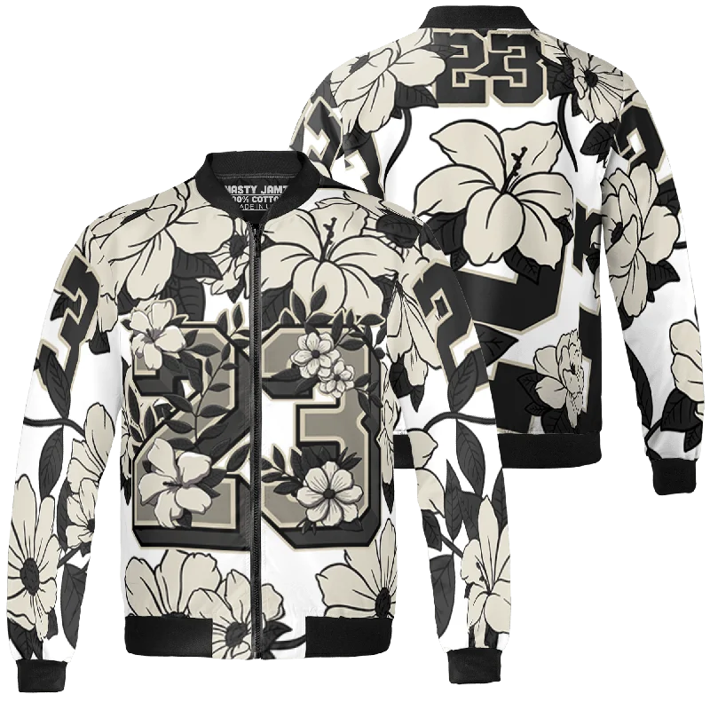 NastyJamz Gratitude 11s Jacket Match 23 Floral Flowers All-Over Print