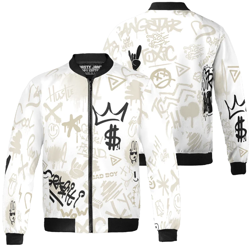 NastyJamz Gratitude 11s Jacket Match Graffiti King Doodle Style All-Over Print