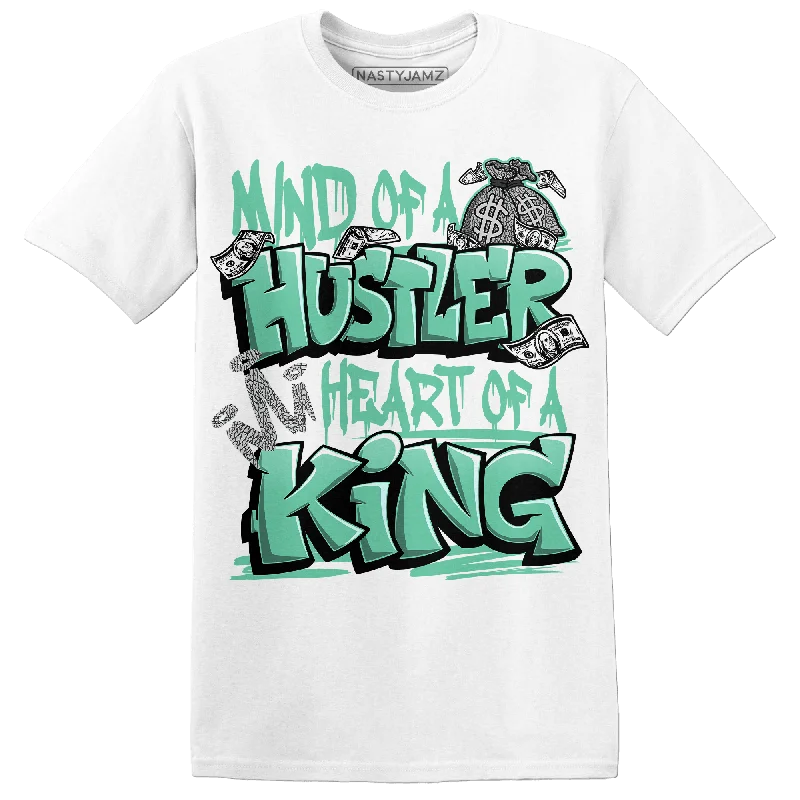 NastyJamz Green Glow 3s T-Shirt Match Hustler Heart King