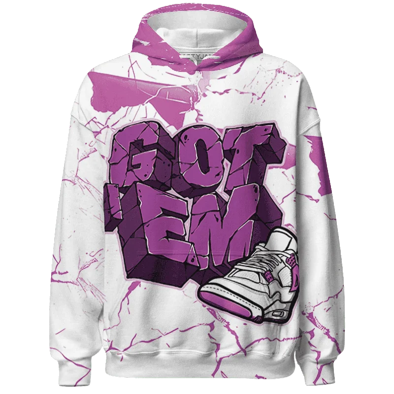 NastyJamz GS Hyper Violet 4s Hoodie Match Got Em All-Over Print