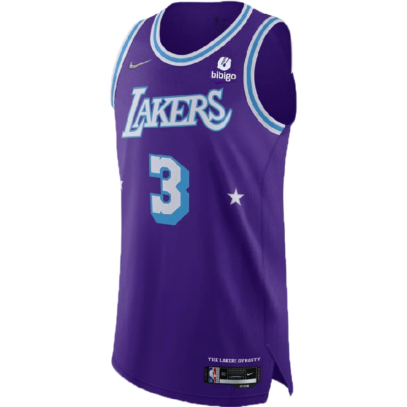 Los Angeles Lakers Anthony Davis 2021-22 Authentic Moments Mixtape City Edition Jersey