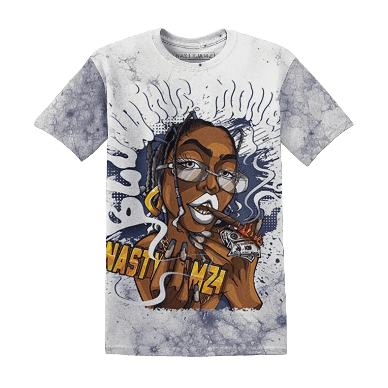 NastyJamz Low Diffused Blue 11s T-Shirt Match Blowing Money Fast Girl All-Over Print