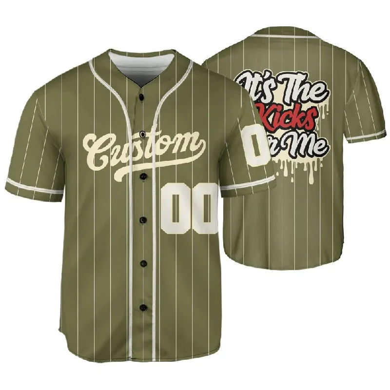 Medium Olive 1s NastyJamz Jersey Match Its The Kick One Size Text