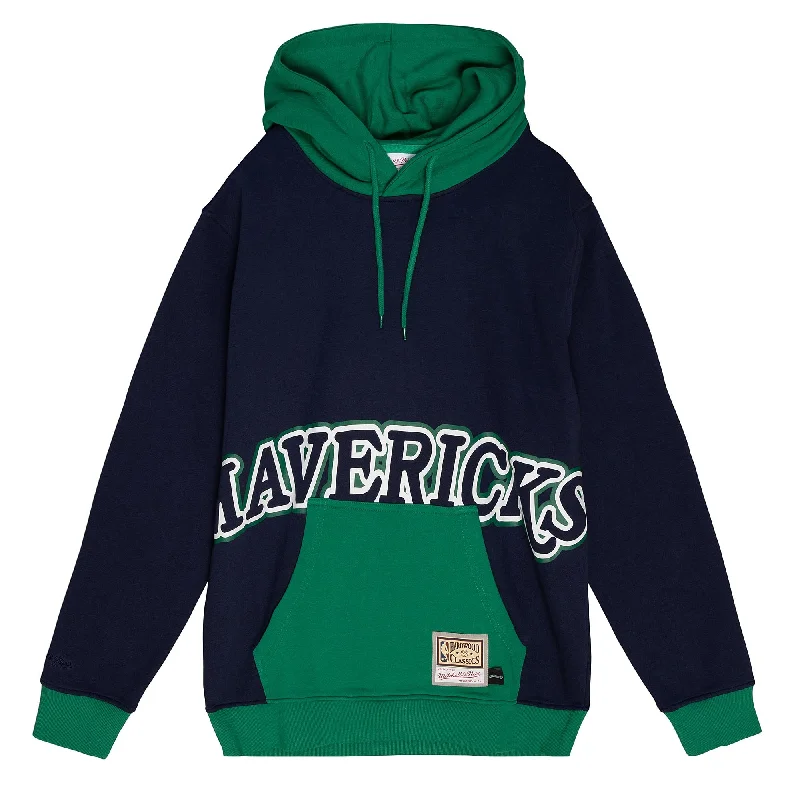 DALLAS MAVERICKS MITCHELL & NESS HARDWOOD CLASSIC BIG FACE HOODIE