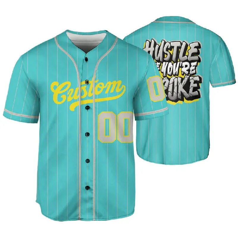 NBL Cyan Burst 9060 NastyJamz Jersey Match Hustle Like Broke One Size Text