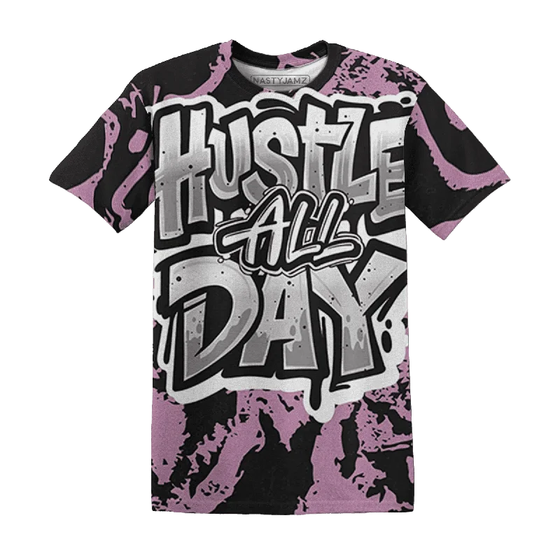 Orchid Neutral Grey Black White 4s NastyJamz T-Shirt Match Hustle All Day All-Over Print