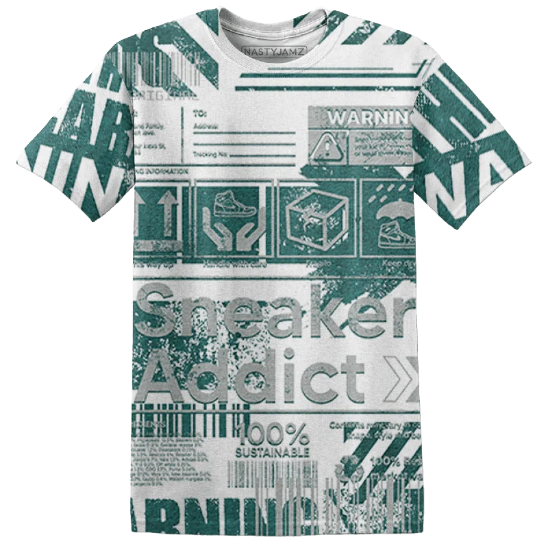 NastyJamz Oxidized Green 4s T-Shirt Match Sneaker Addict Warning All-Over Print