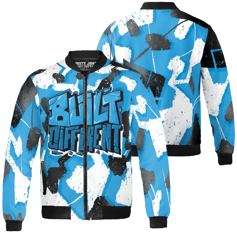 NastyJamz Powder Blue 9s Jacket Match Built Different Broken All-Over Print