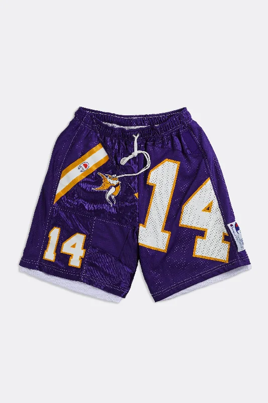 Unisex Rework Vikings NFL Jersey Shorts - Women-S, Men-XS