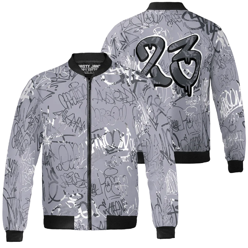 NastyJamz Stealth 14s Jacket Match 23 Hiphop Graffiti Pattern All-Over Print