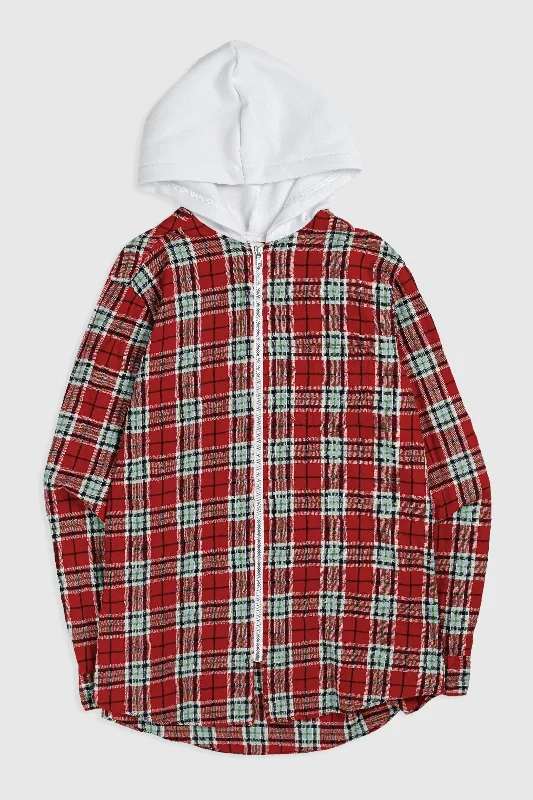 Unisex Rework Hooded Flannel - M