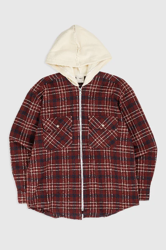 Unisex Rework Hooded Flannel - S