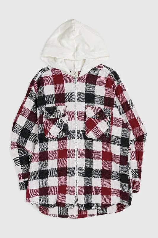 Unisex Rework Hooded Flannel - S