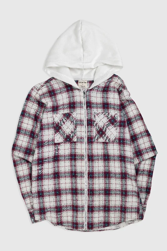 Unisex Rework Hooded Flannel - XS