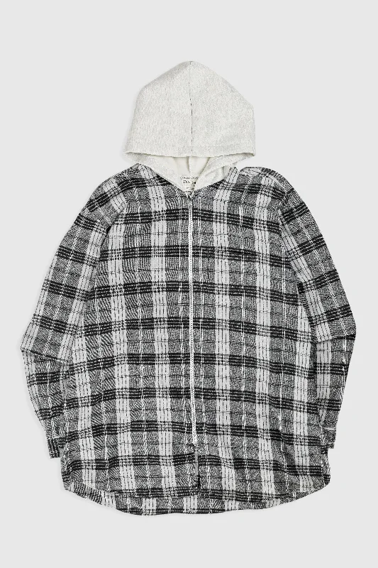 Unisex Rework Hooded Flannel - XXL