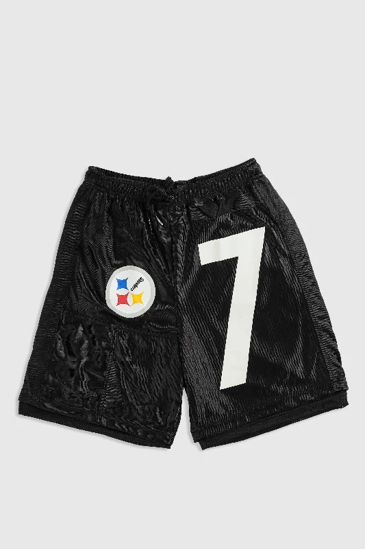 Unisex Rework Steelers NFL Jersey Shorts - Women-S, Men-XS