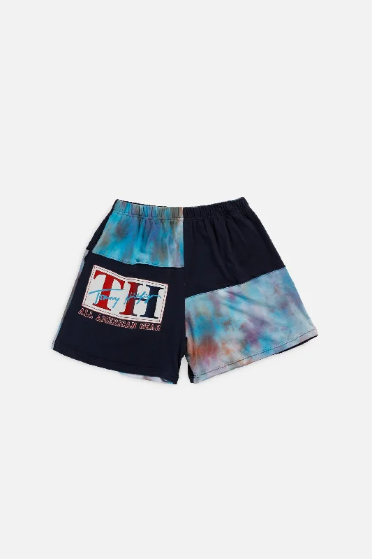 Unisex Rework Tommy Hilfiger Patchwork Tee Shorts - XXL