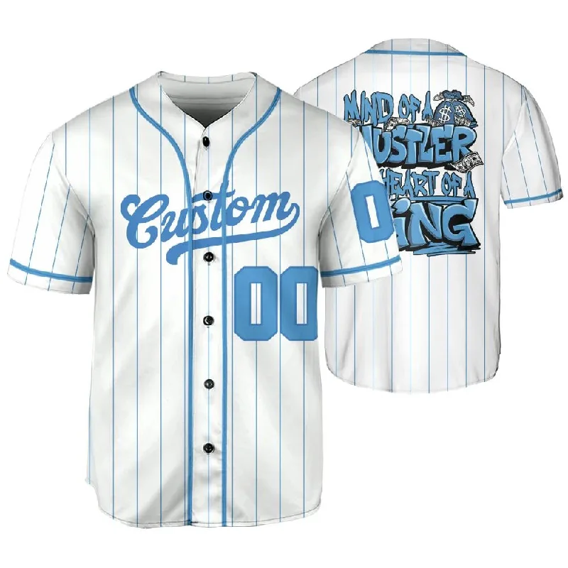 Univercitii Carolina Blue 17s NastyJamz Jersey Match Hustler Heart King One Size Text