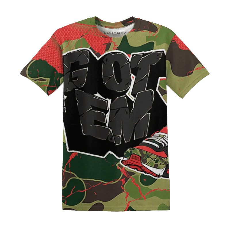 AM 90 Dark Sage Solar Red NastyJamz T-Shirt Match Got Em All-Over Print