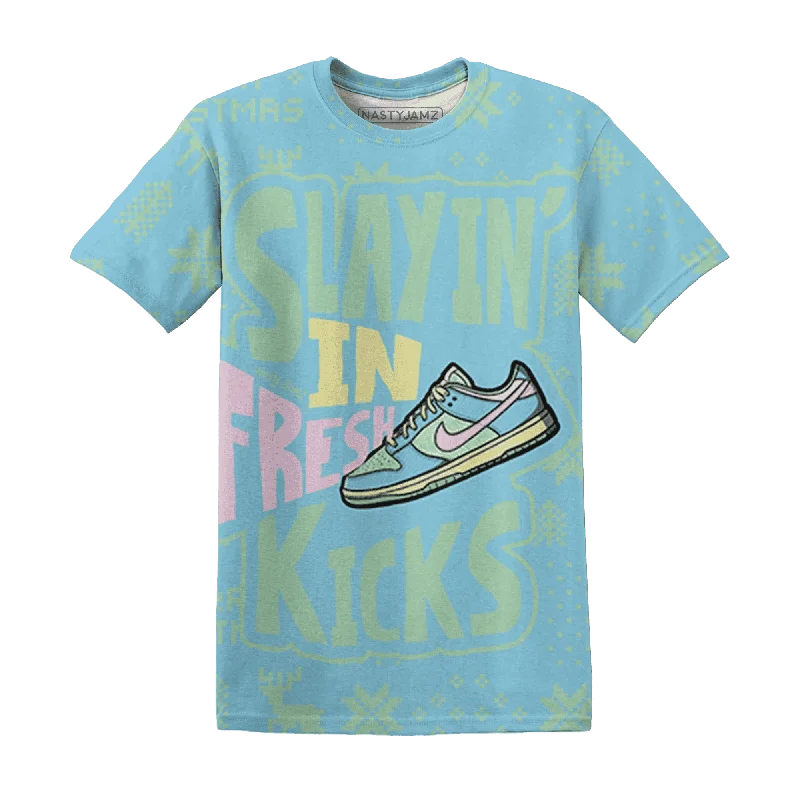 Dunk Verdy Visty NastyJamz T-Shirt Match Slayin Kicks All-Over Print