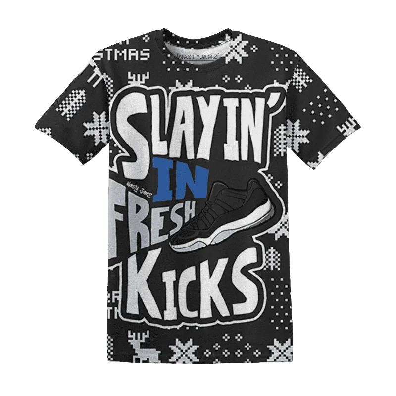 Low Space Jamz 11s NastyJamz T-Shirt Match Slayin Kicks All-Over Print