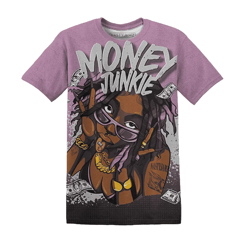 Orchid Neutral Grey Black White 4s NastyJamz T-Shirt Match Money Junkie All-Over Print