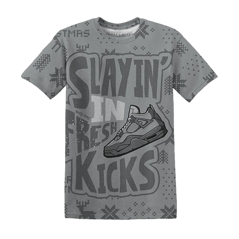 Paris Cement Olympics 4s NastyJamz T-Shirt Match Slayin Kicks All-Over Print