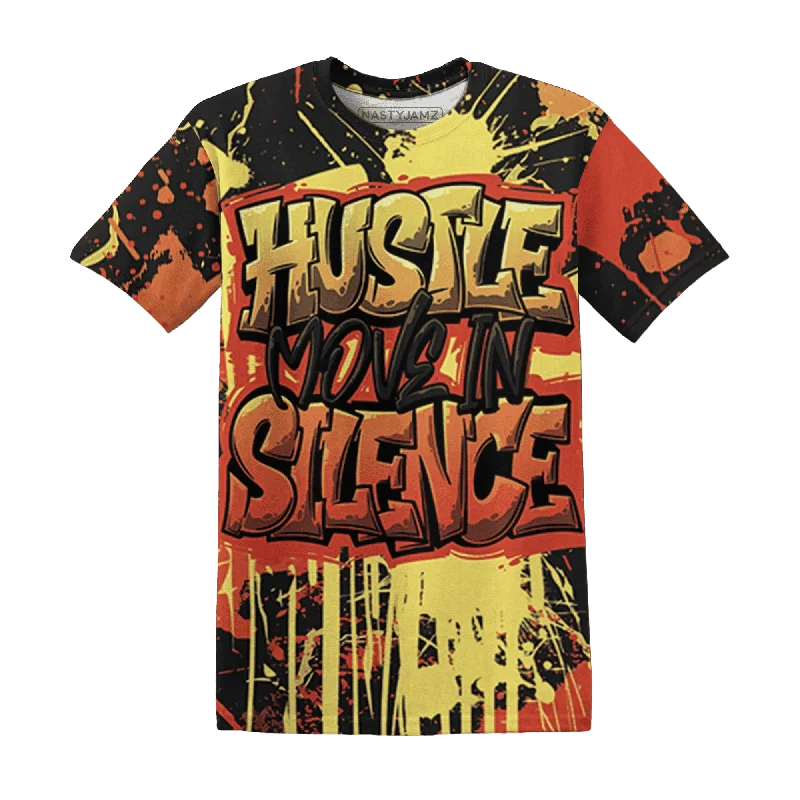 NastyJamz VaporMax Crimson Total Orange Plus T-Shirt Match Hustle Move In Silence All-Over Print