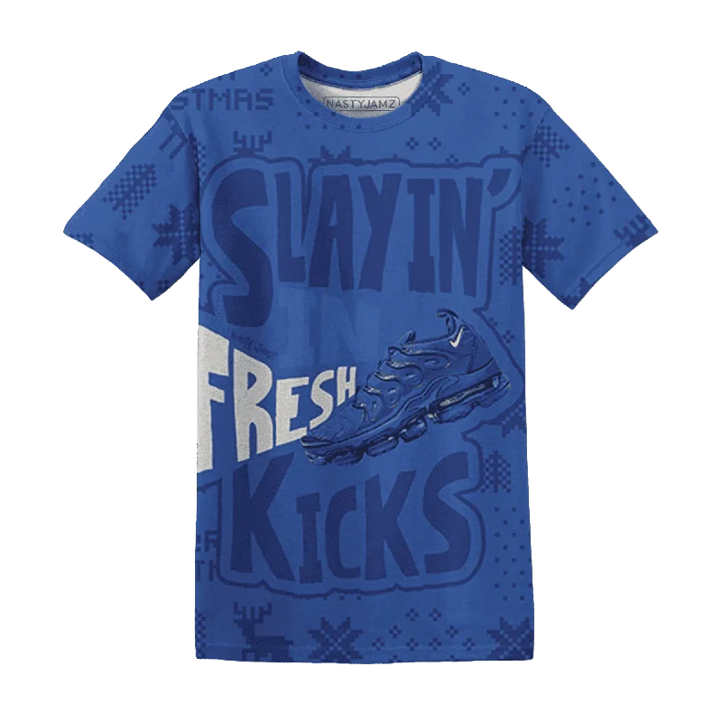 VaporMax Game Royal Blue NastyJamz T-Shirt Match Slayin Kicks All-Over Print