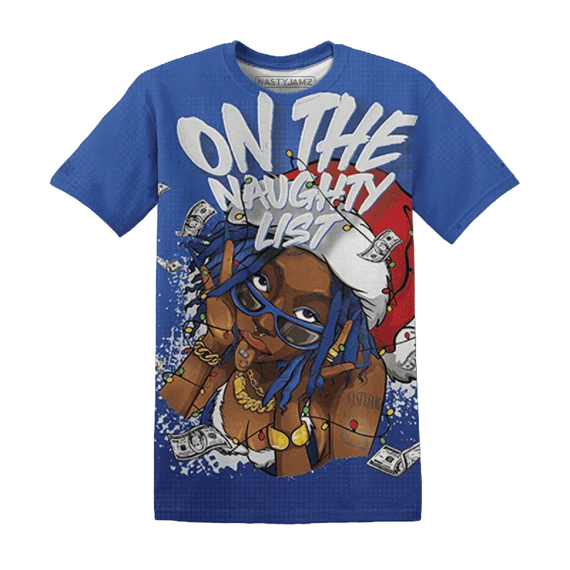 VaporMax Game Royal Blue NastyJamz T-Shirt Match Xmas Naughty List All-Over Print