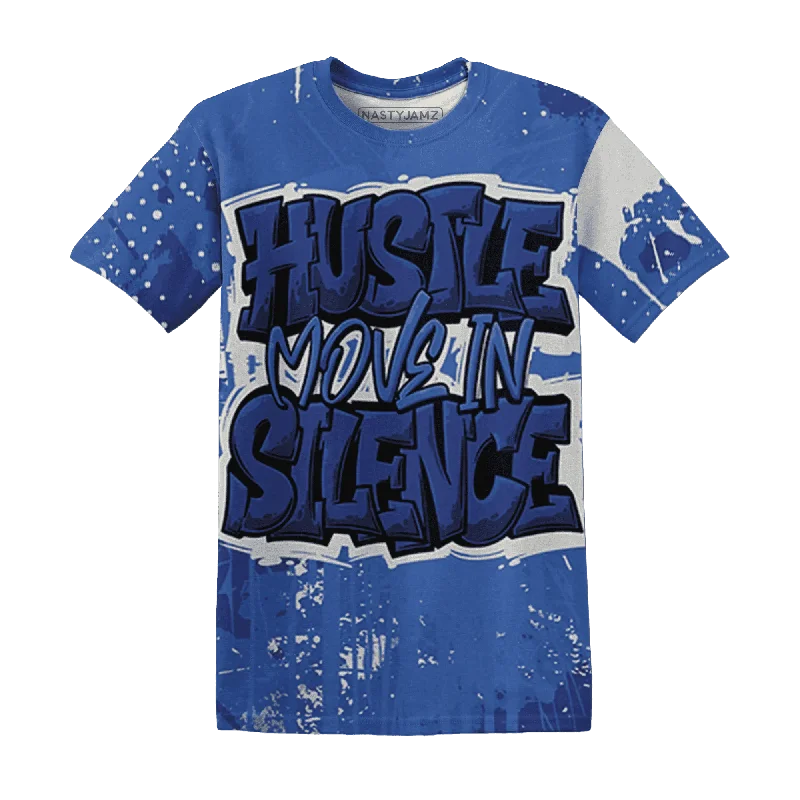 NastyJamz VaporMax Game Royal Blue T-Shirt Match Hustle Move In Silence All-Over Print