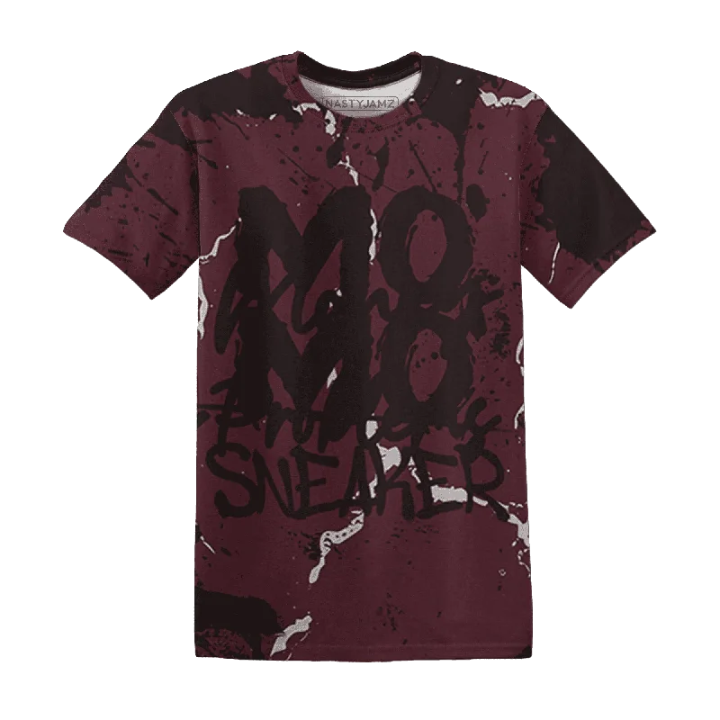 NastyJamz VaporMax Night Maron Burgundy T-Shirt Match MO sneaker All-Over Print