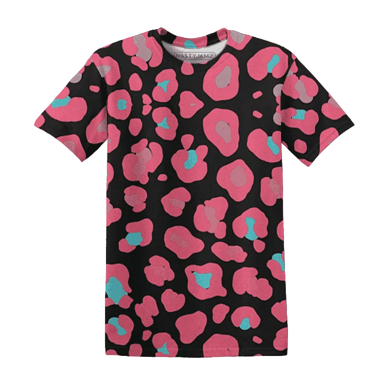 NastyJamz VaporMax Plus South Beach T-Shirt Match Leopard Pattern All-Over Print