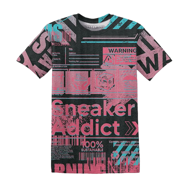 NastyJamz VaporMax Plus South Beach T-Shirt Match Sneaker Addict Warning All-Over Print